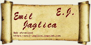 Emil Jaglica vizit kartica